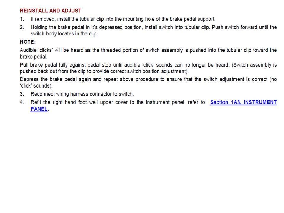 Cruise control Not working! help!! Just Commodores
